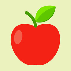 red apple illustration