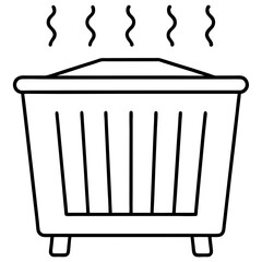  cooling rack line art vector illustration 