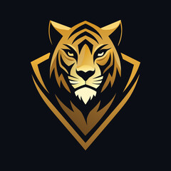 Fototapeta premium tiger head vector