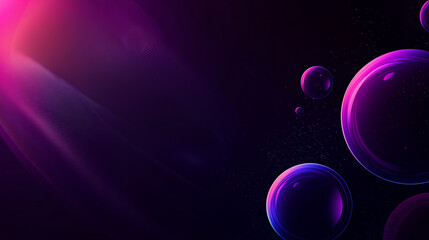 Wallpaper Hintergrundmotiv, abstrakte futuristische Weltraum-Szene mit kreisförmige Elemente, Pink/Violett dunkler Hintergrund und Lichteffekte moderne sci-fi