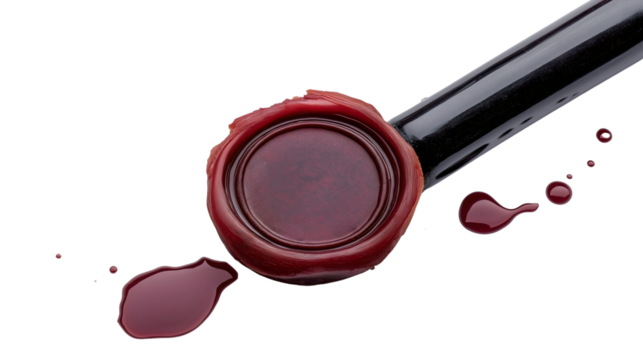 Elegant Red Wax Seal Stamp for Vintage Stationery and Unique Letter Sealing