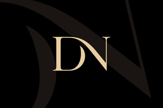 DN or ND letter logo icon design. Classic style luxury initials monogram.