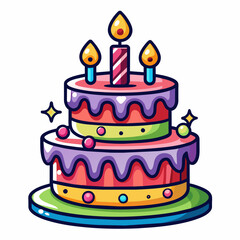 birthday cake illustration