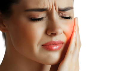 Sadness and Painful Emotions on a Woman’s Face in Close-Up Portrait