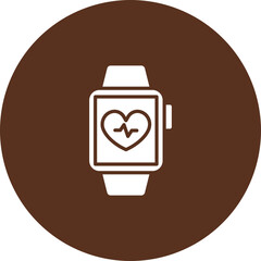 Heart Rate Monitor Vector Icon Design