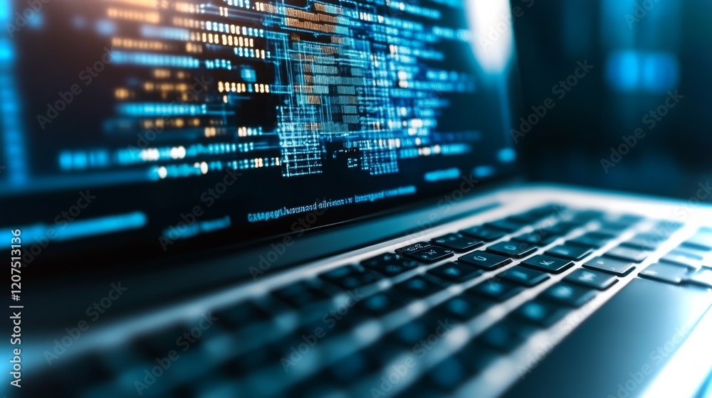 Poster decentralized exchange utilizing real-time ai technology in a modern workspace setting