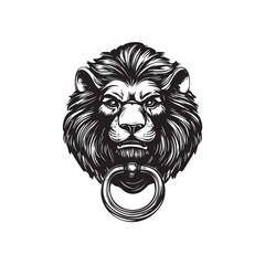door knuckle lion