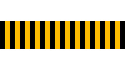 warning caution tape. Yellow and black hazard tape on transparent background with alpha channel 4k