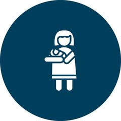 Mother Vector Icon Design