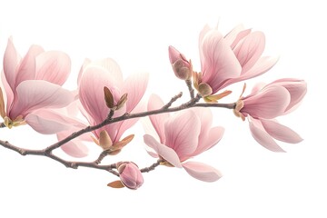 Naklejka premium Elegant Pink Leucospermum Flower, Isolated on White Background. Perfect for design projects, 