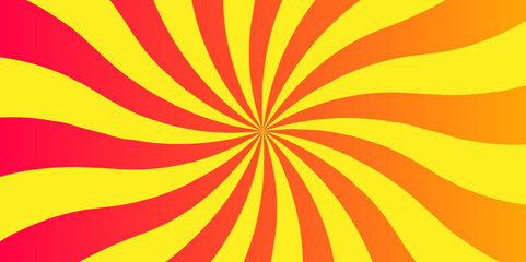 Vector background sunray illustration light sunburst Vintage radial texture. Spiral starburst and striped pattern abstract retro sun line texture.