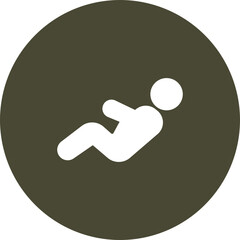 Sit Ups Vector Icon Design