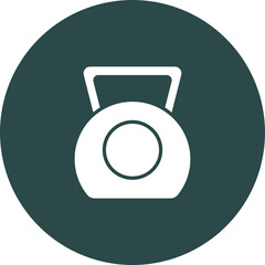 Kettlebell Vector Icon Design