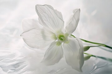 Obraz premium Delicate Snowdrops: Spring's First Bloom, Pure White Elegance, Botanical Beauty, Nature's Whisper 
