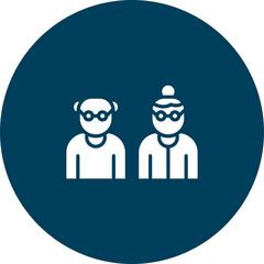 Grandparents Vector Icon Design