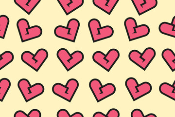 Valentine Pattern Background for packaging.  Love or heart shape pattern