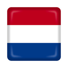Netherland flag cube pin and badge