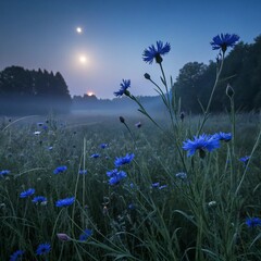 meadow with flowers