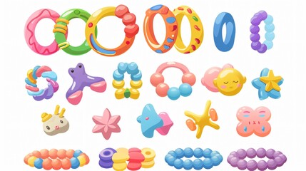 Creative DIY Plastic Bead Cartoon Bracelet for Kids Jewelry Making