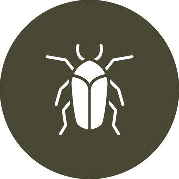 June Bug Vector Icon Design