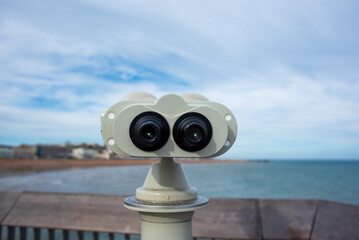 Binoculars on Hastings Pier