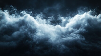 Obraz premium Dramatic Dark Storm Clouds with Soft Light Highlights