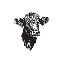 head of a poodle cow