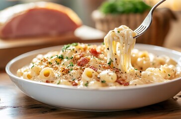 scrambled eggs with bacon