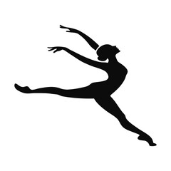silhouette of a person jumping