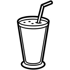 Smoothie Glass Vector Art