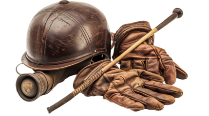 Leather Riding Gloves on transparent background.PNG