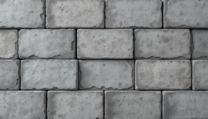 Obraz premium Rough, textured grey stone wall surface with seamless brick pattern, ideal for construction and architectural backgrounds