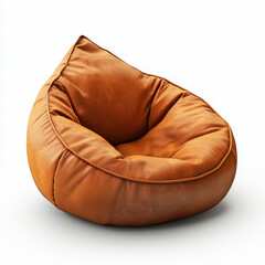 Cozy bean bag chair in warm brown color, perfect for relaxation and comfort