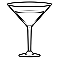 Sophisticated Barware Line Art