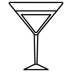 Stylized Papaya Line Drawing