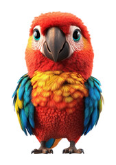 Fototapeta premium PNG Macaw bird illustration colorful.