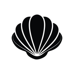 Clam Silhouette Vector Illustration Design