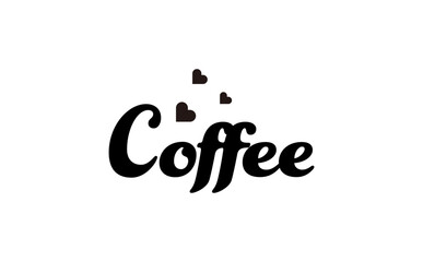Coffee（コーヒー）のシンプルなロゴマーク
