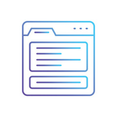 Content Writing vector icon