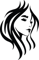 Beauty Salon Logo Women Face