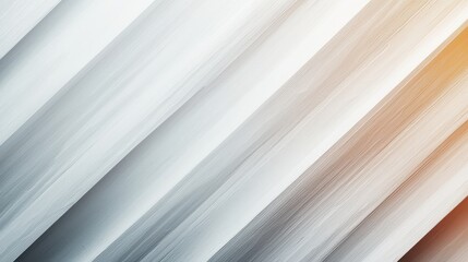 Fototapeta premium Soft gradient lines create serene and modern background, blending white and orange hues for calming effect. Ideal for design projects or digital art