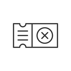 Ticket Cancel Icon
