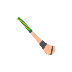 Hurling Stick,  Sport Equipment Vector Illustration Isolated