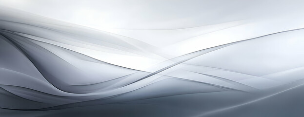 Grey abstract waves, bright background, website design