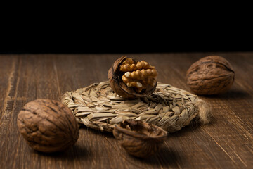 walnuts on a table