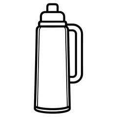 Thermos Flask Vector Sketch