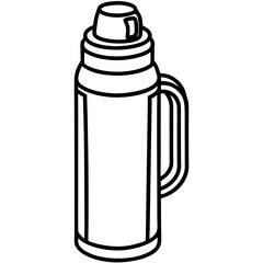 Thermos Flask Vector Sketch