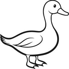 Duck vector silhouette , Duck vector