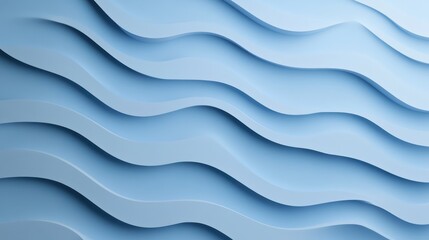 Fototapeta premium Gentle Curves of Soft Blue Waves on a Textured Surface Creating a Serene and Calm Visual Experience Perfect for Backgrounds and Creative Designs