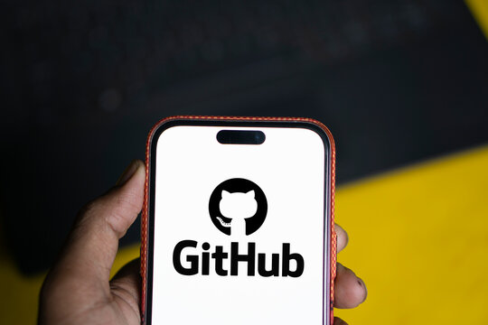 Dhaka, Bangladesh- 20 Jan 2025: github logo is displayed on smartphone. GitHub is a proprietary developer platform.
